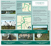 G Cartwright & Co logo, stationery and website design